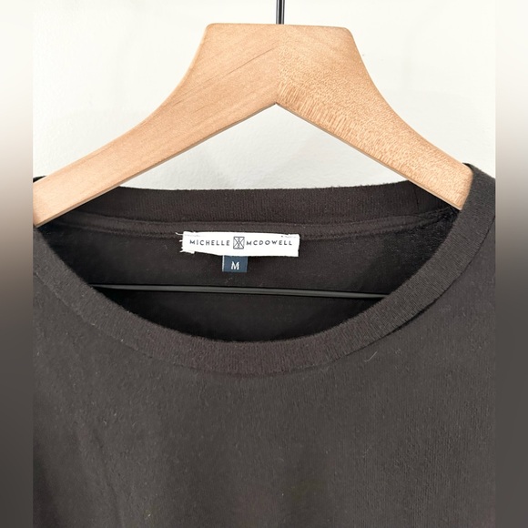 Michelle McDowell Ruffle Sleeve Sweater Black Size Medium - Picture 4 of 5